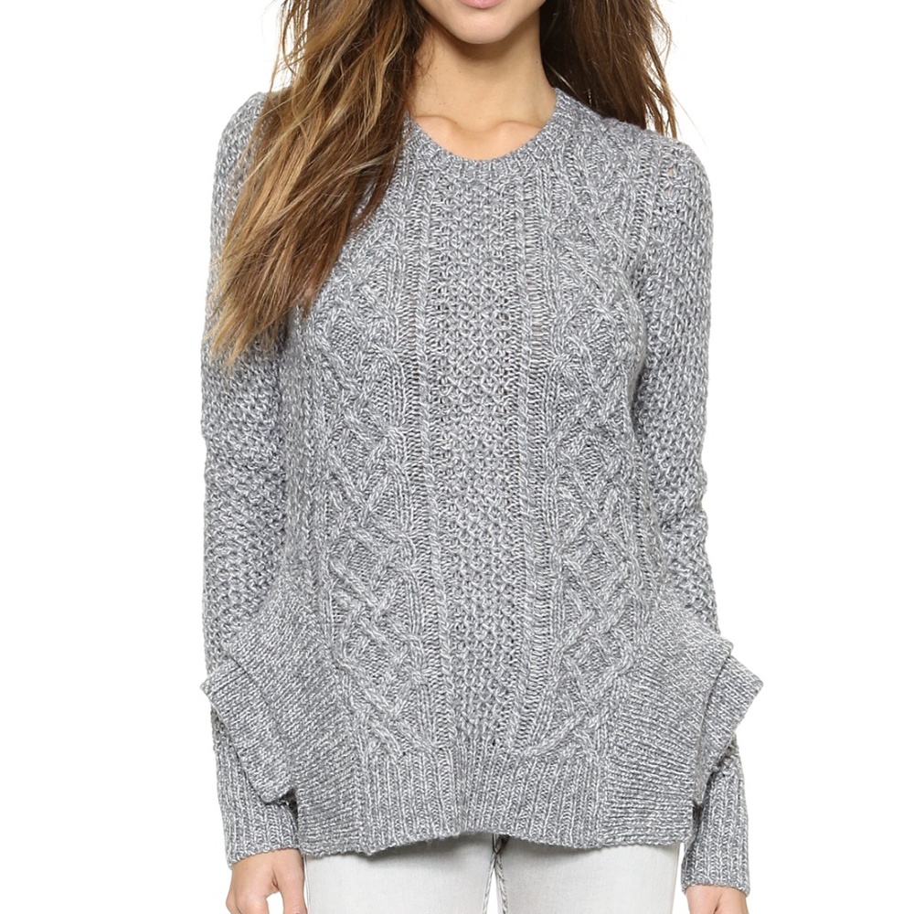 Stylestalker Kyanite Sweater Top Tiered Sides Grey